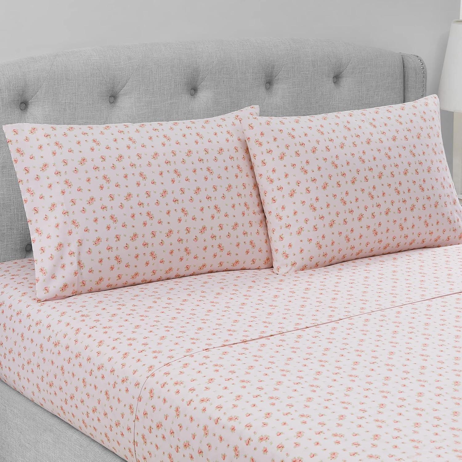 Modern Threads Sweet Rose Printed Sheet Set.