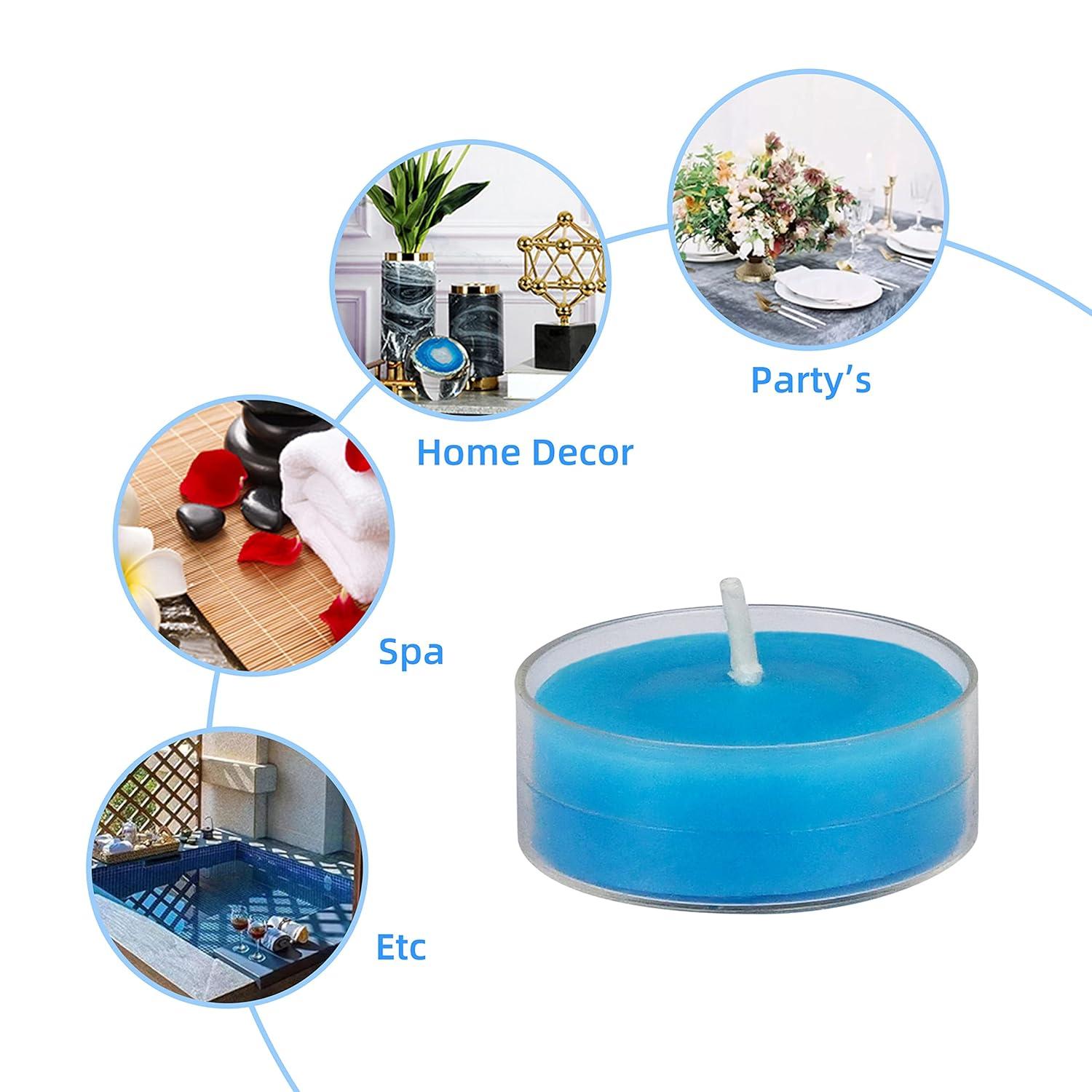 Unscented Tealight Candle with Metal Holder