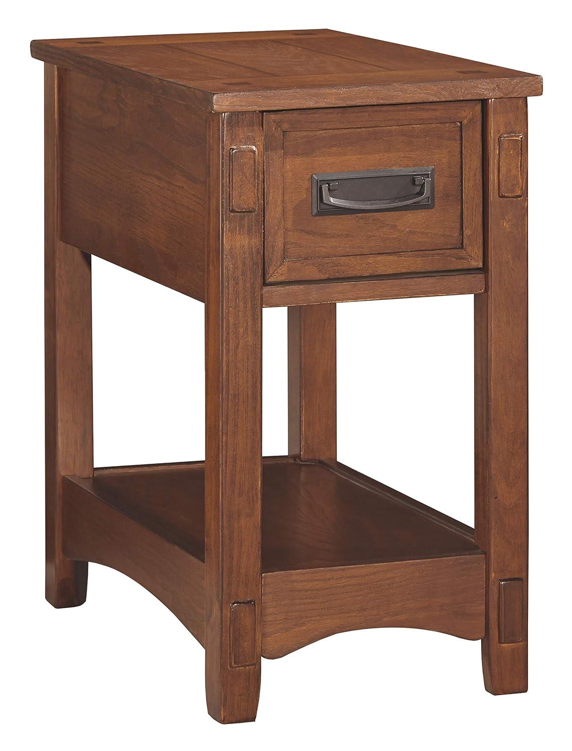 Signature Design by Ashley Contemporary Breegin Chairside End Table Brown