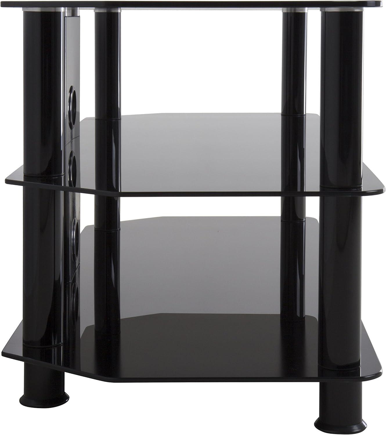 AVF Transitional Steel and Glass TV Stand for 39" to 60" TVs in Black