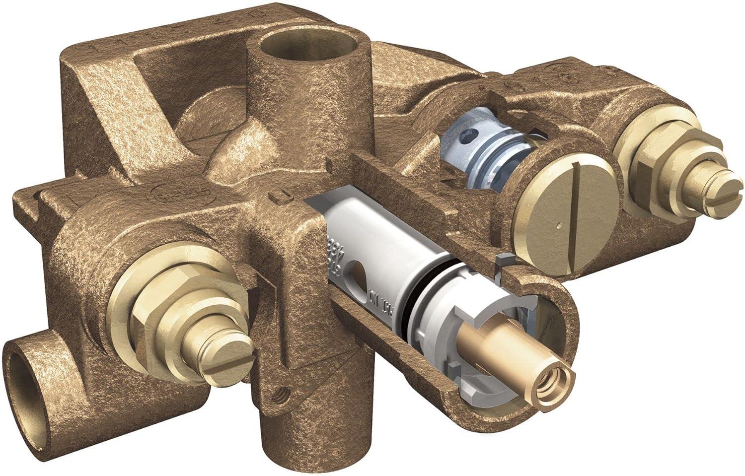 Moen Brass 1/2-Inch Pressure Balanced Shower Valve