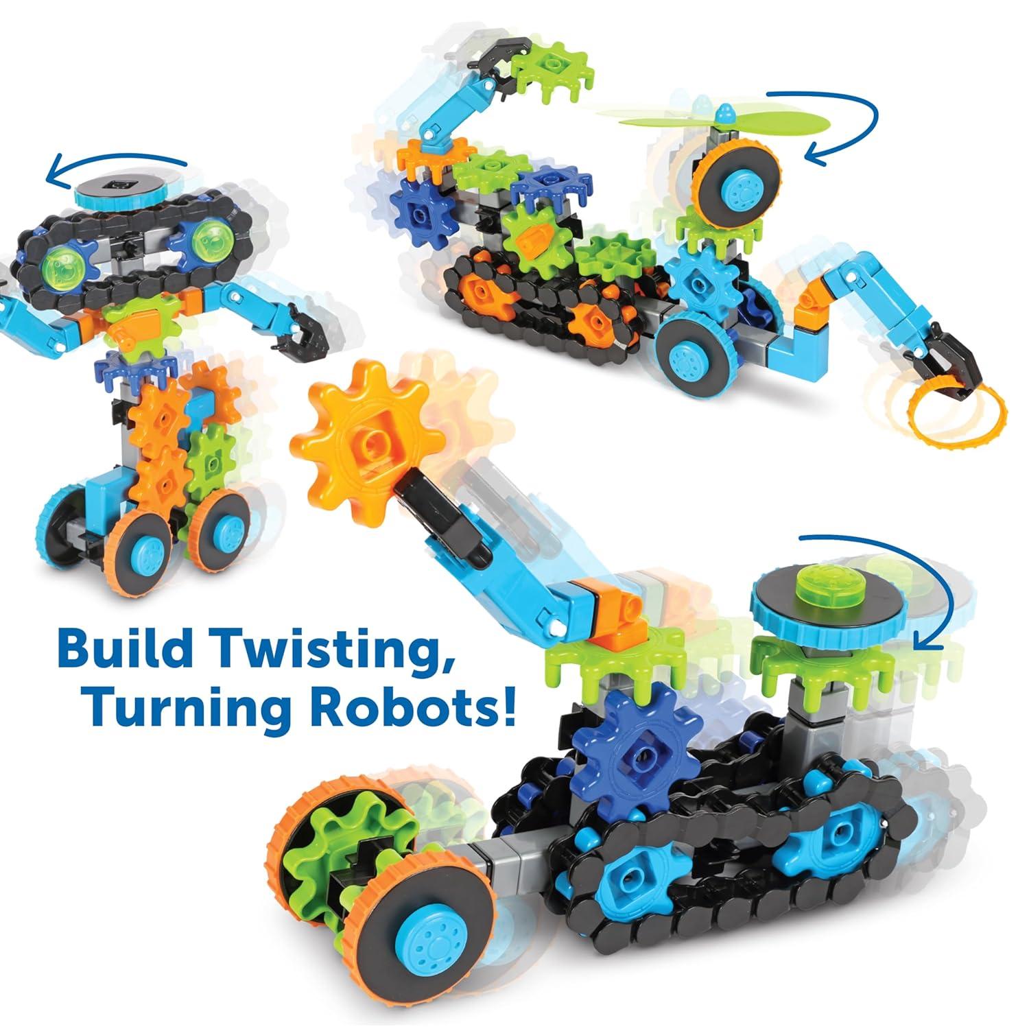 Learning Resources Gears! Gears! Gears! Robots in Motion, Engineering Toy for Kids Ages 5