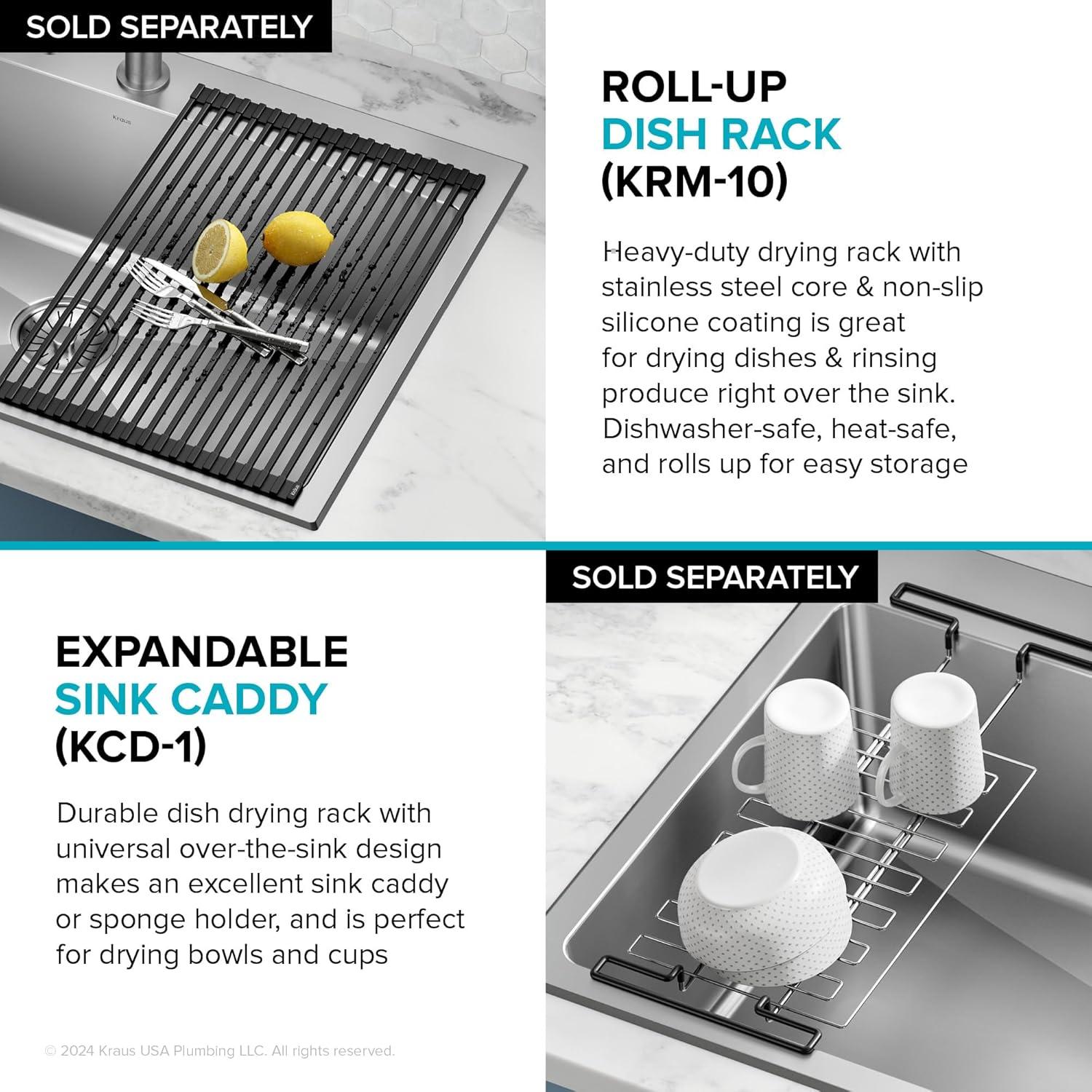 KRAUS Fairlane Undermount 18-Gauge Stainless Steel Kitchen Sink