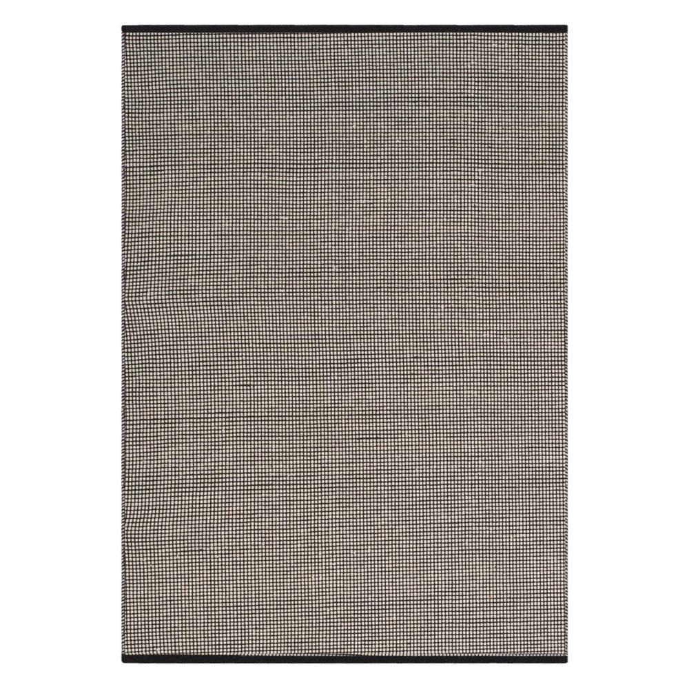 Montauk MTK345 Hand Woven Indoor Area Rug - Ivory/Black - 6'x6' - Safavieh