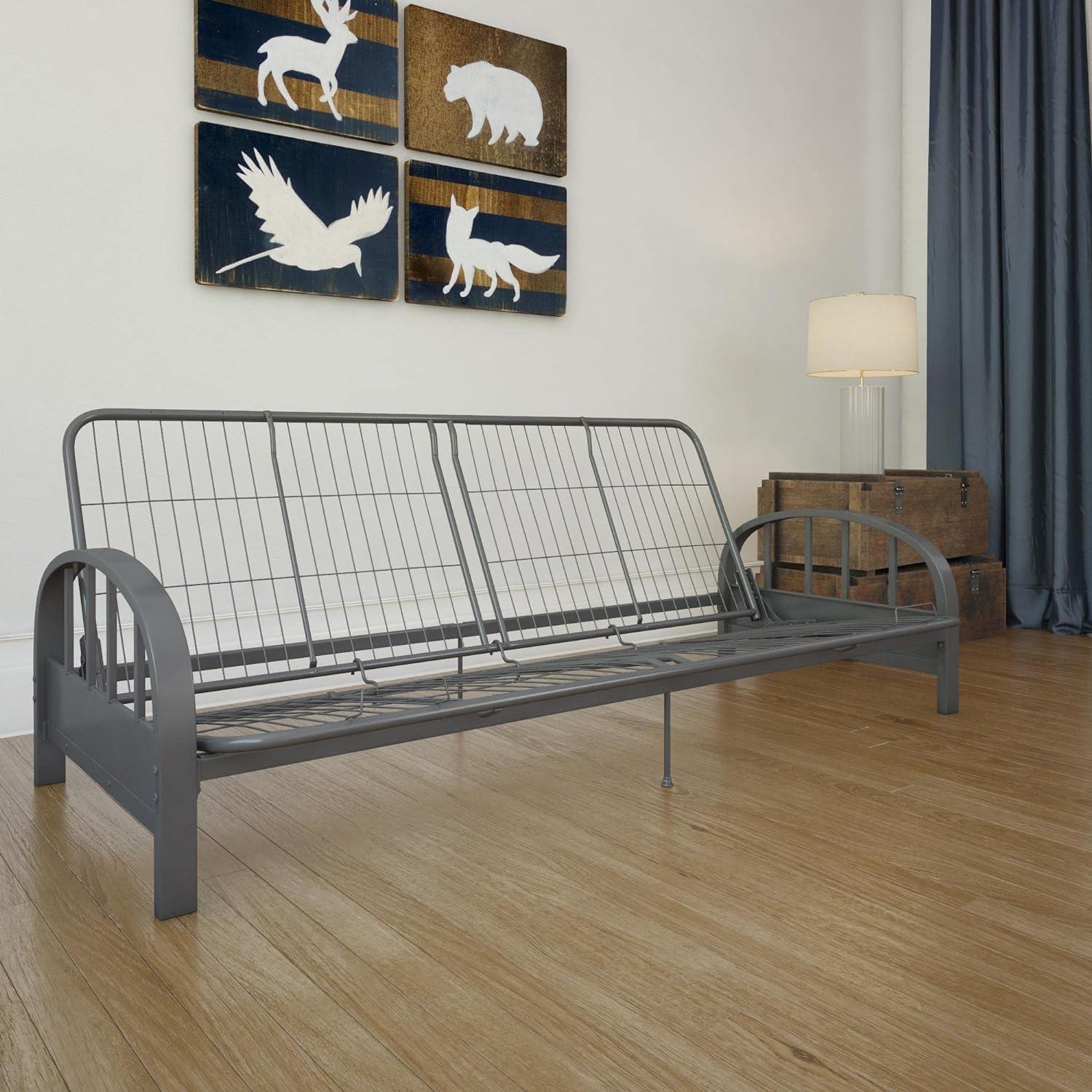 DHP Aiden Futon Frame, Gunmetal Grey