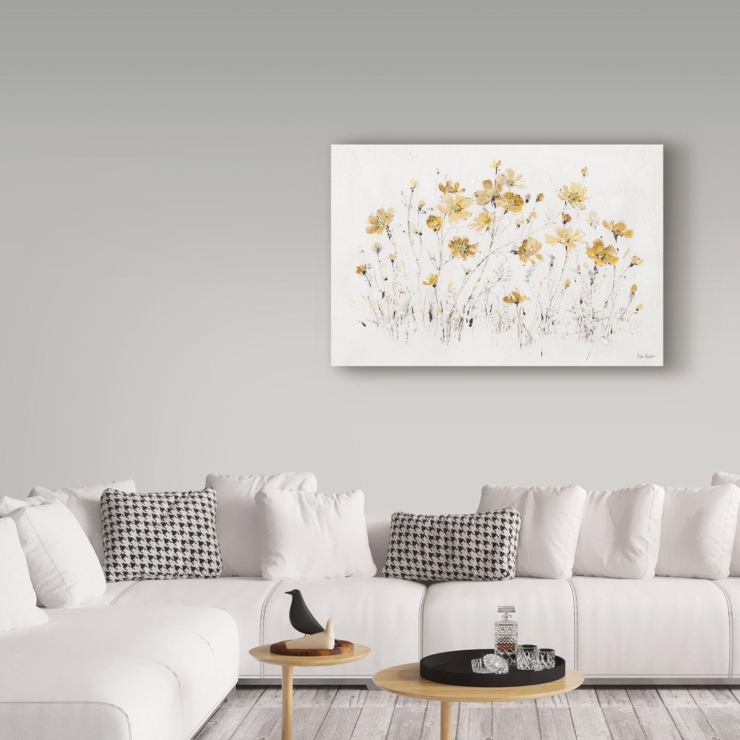 Lisa Audit 'Wildflowers I Yellow' Canvas Art