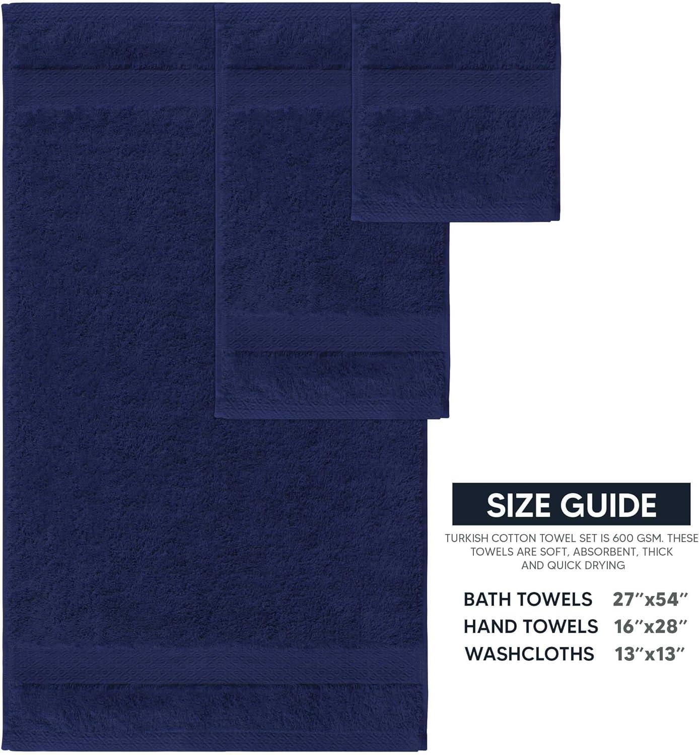 Anne Klein Reverie Antimicrobial Towel Set 6 Piece 100% Cotton Towel Set