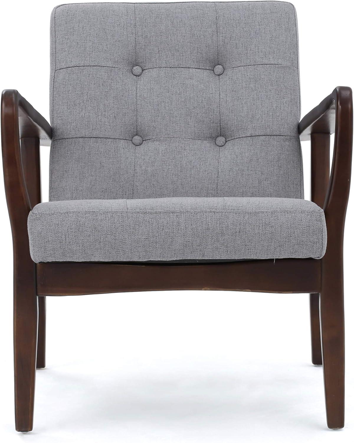 Christopher Knight Home Brayden Fabric Club Chair, Grey