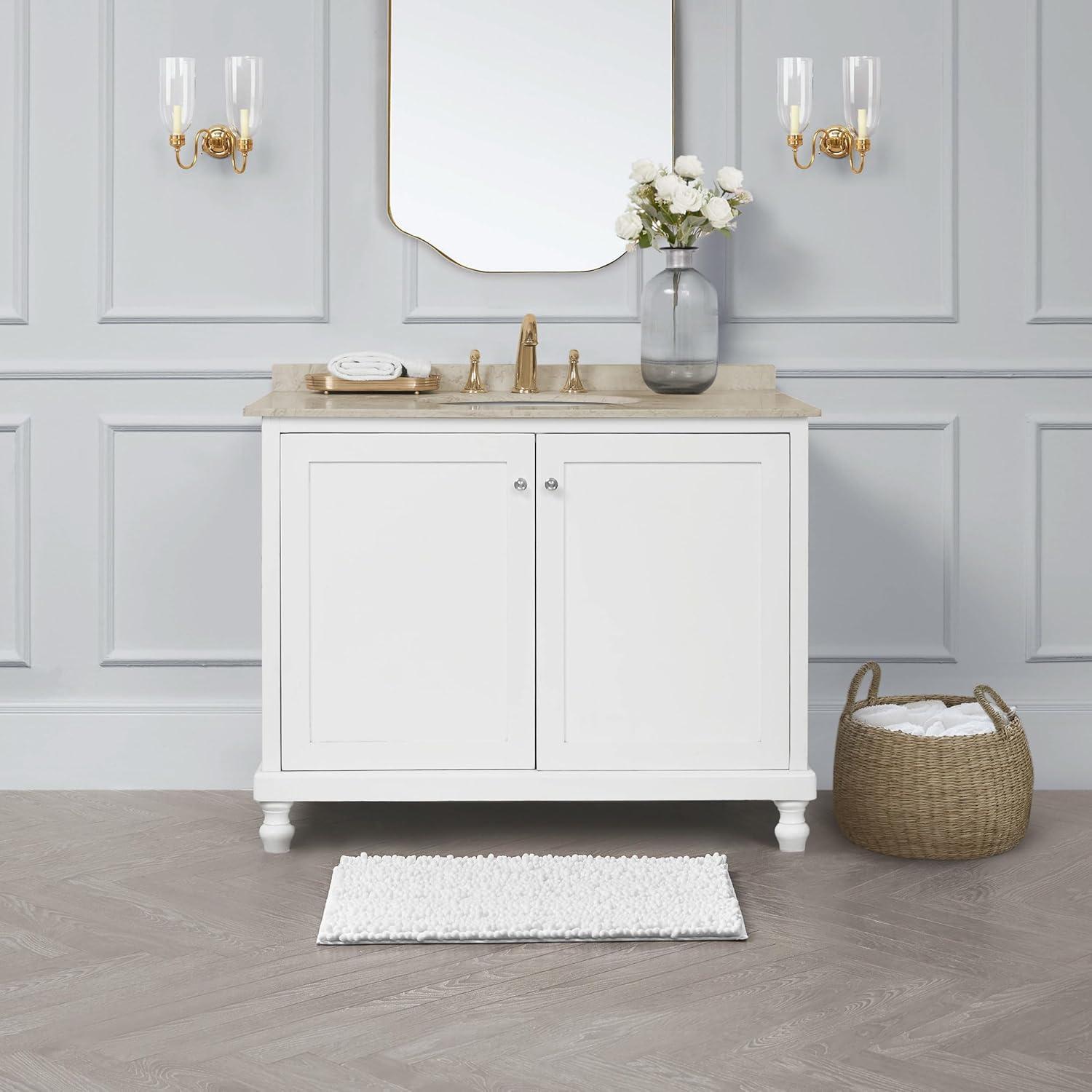 Laura Ashley Laura Ashley Astor Chenille Non-Slip Bath Mat