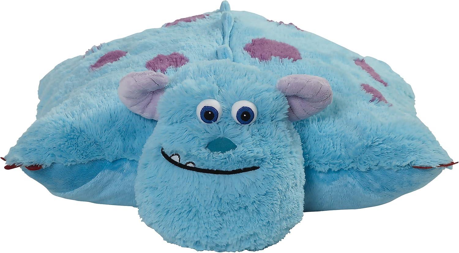 Pillow Pets Monsters Inc 16"" Sulley Stuffed Animal, Disney Monsters University Plush Toy