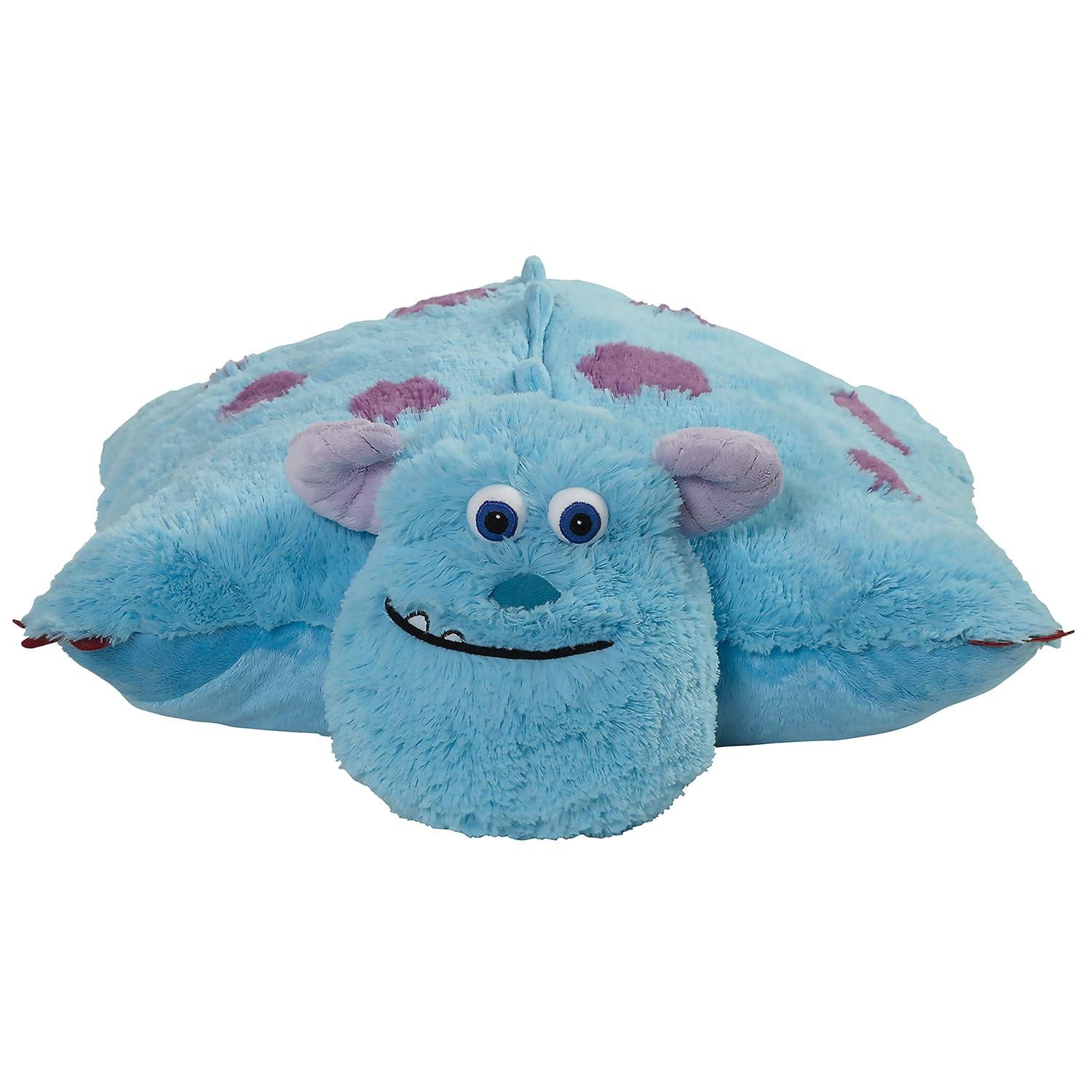 Pillow Pets Monsters Inc 16"" Sulley Stuffed Animal, Disney Monsters University Plush Toy