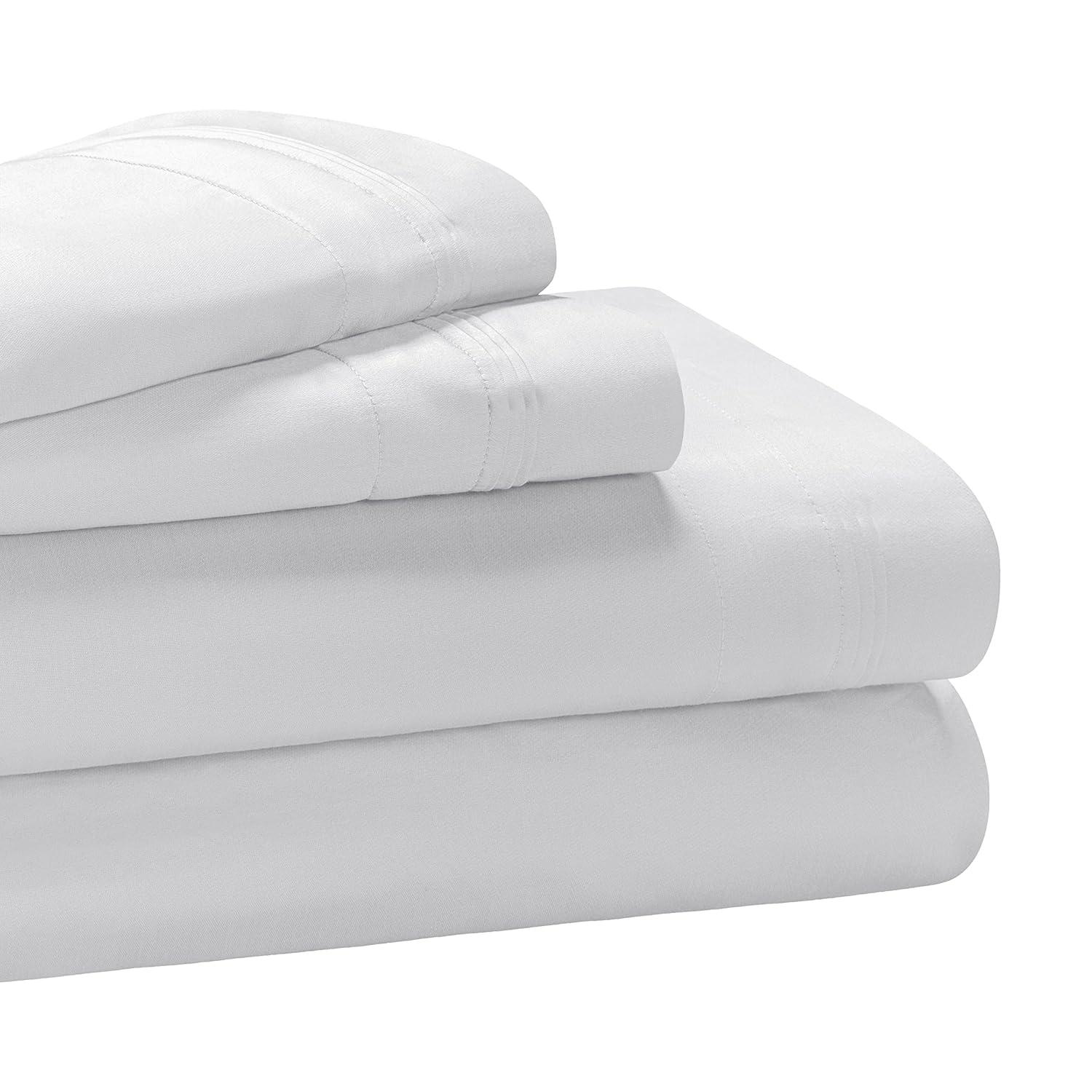 Superior Egyptian Cotton Deep Pocket 1000 TC Sheet Set, King, Platinum
