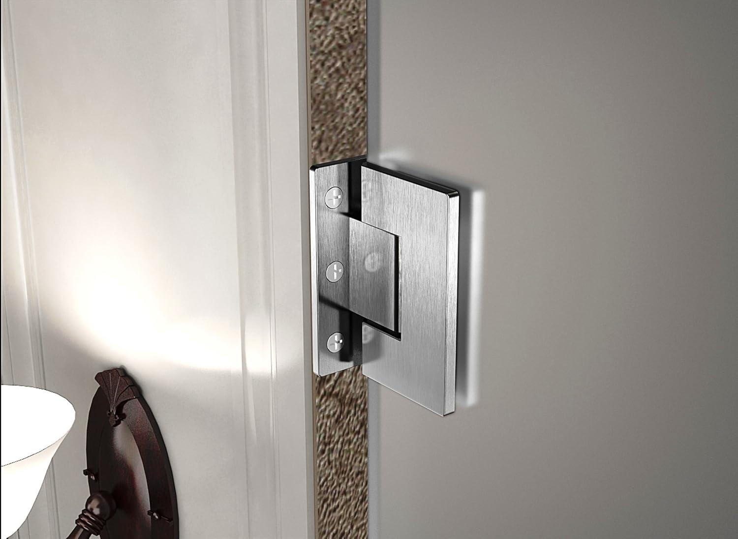 Nautis 30" W x 72'' H Hinged Frameless Shower Door
