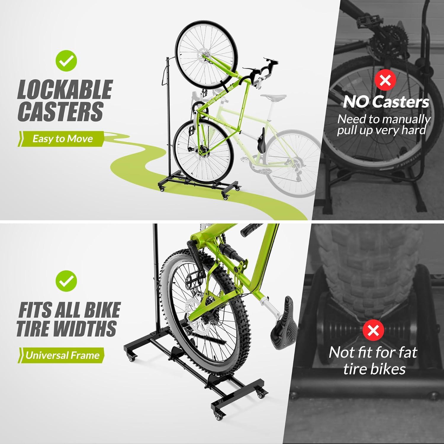 Bicycle Floor Parking Rack For MTB Road Bikes Indoor Bike Storage