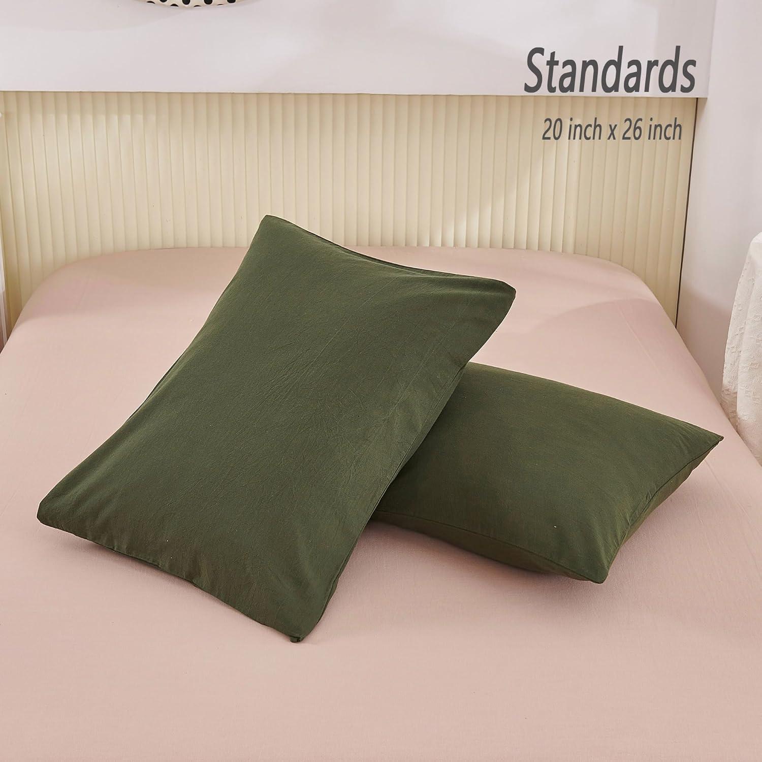 Queen Size Pillow Cases Set of 2 - White Queen Pillowcase 2 Pack with Envelope Closure, Soft Brushed Microfiber Bed Pillow Case Cover, 20x30 inches White Queen (20" x 30")