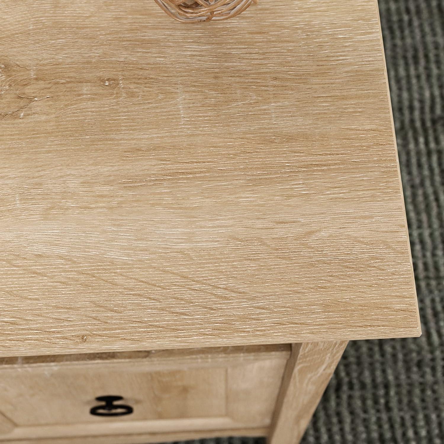 Adaline Cafe Classic Executive Computer Desk, Orchard Oak Finish