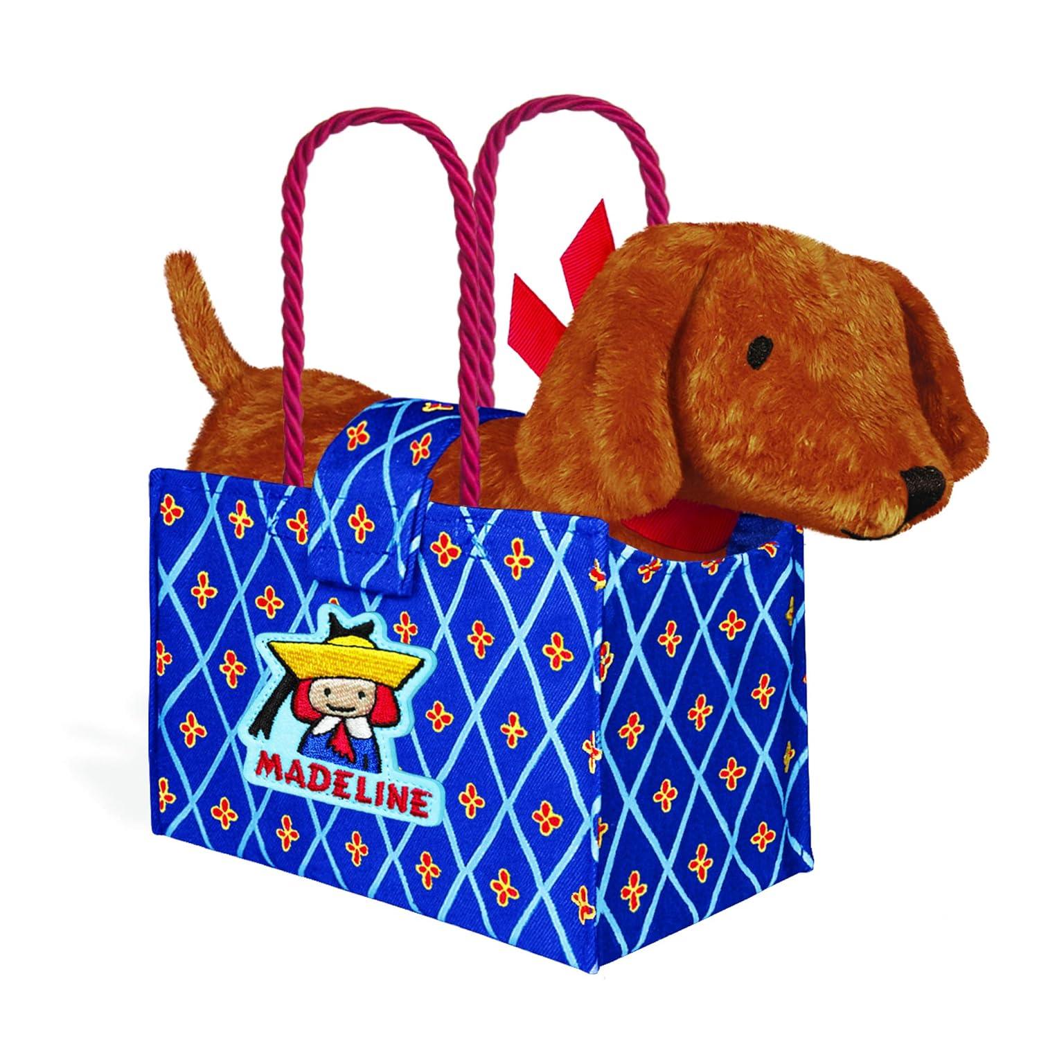 Genevieve the Dog in Madeline Tote Bag 9 in.