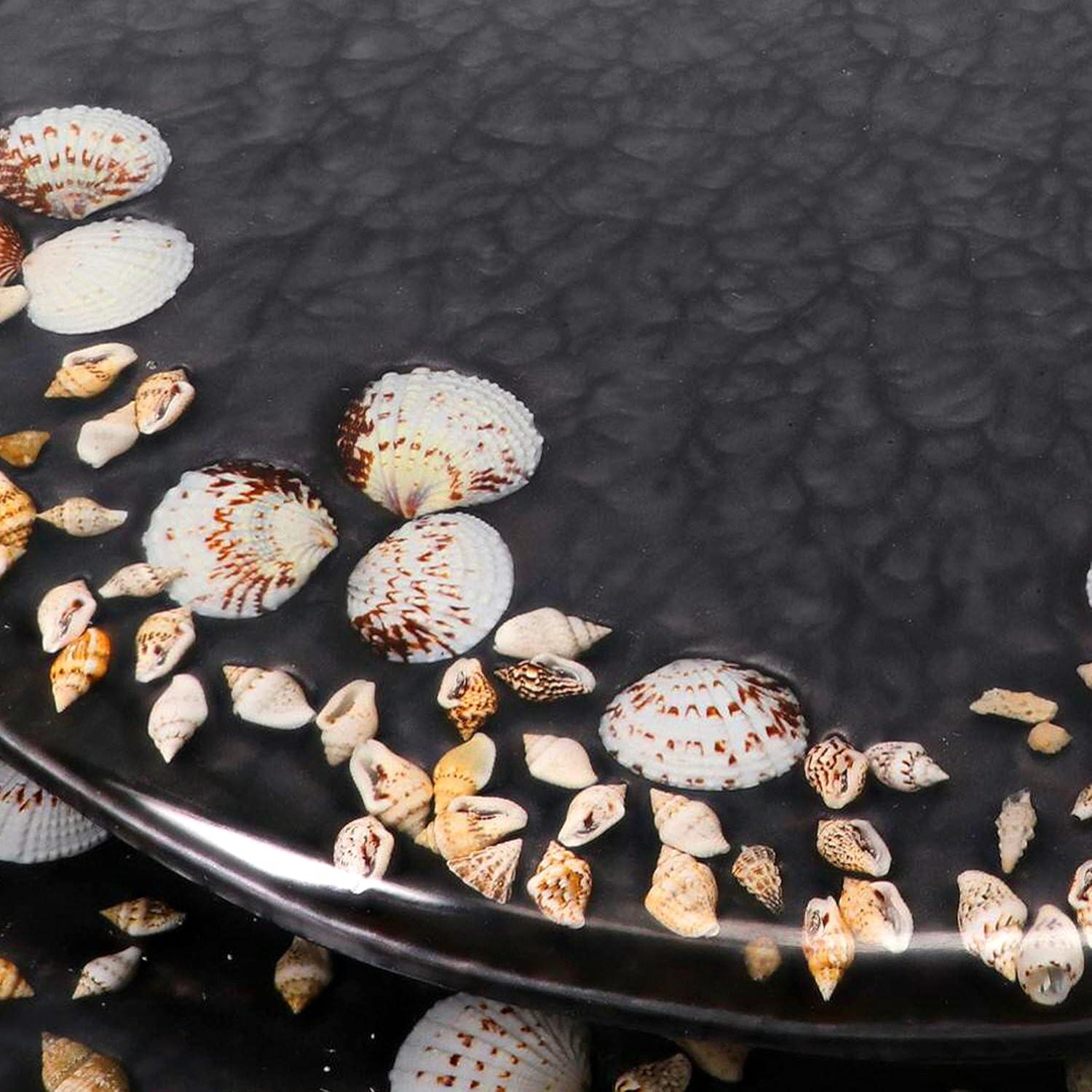 Home+Solutions Deluxe Resin Maui Decorative Elongated Toilet Seat - Coastal Decor, Beach House, Shells, No Slam Toilet, Slow Close, Resin Elongated Toilet Seats