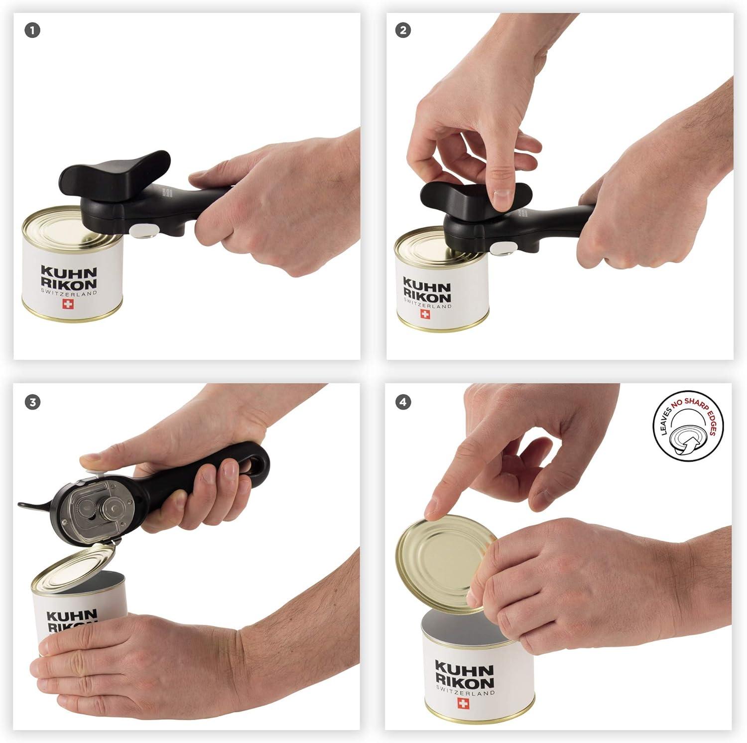 Red Safety LidLifter Can Opener with Ring-Pull