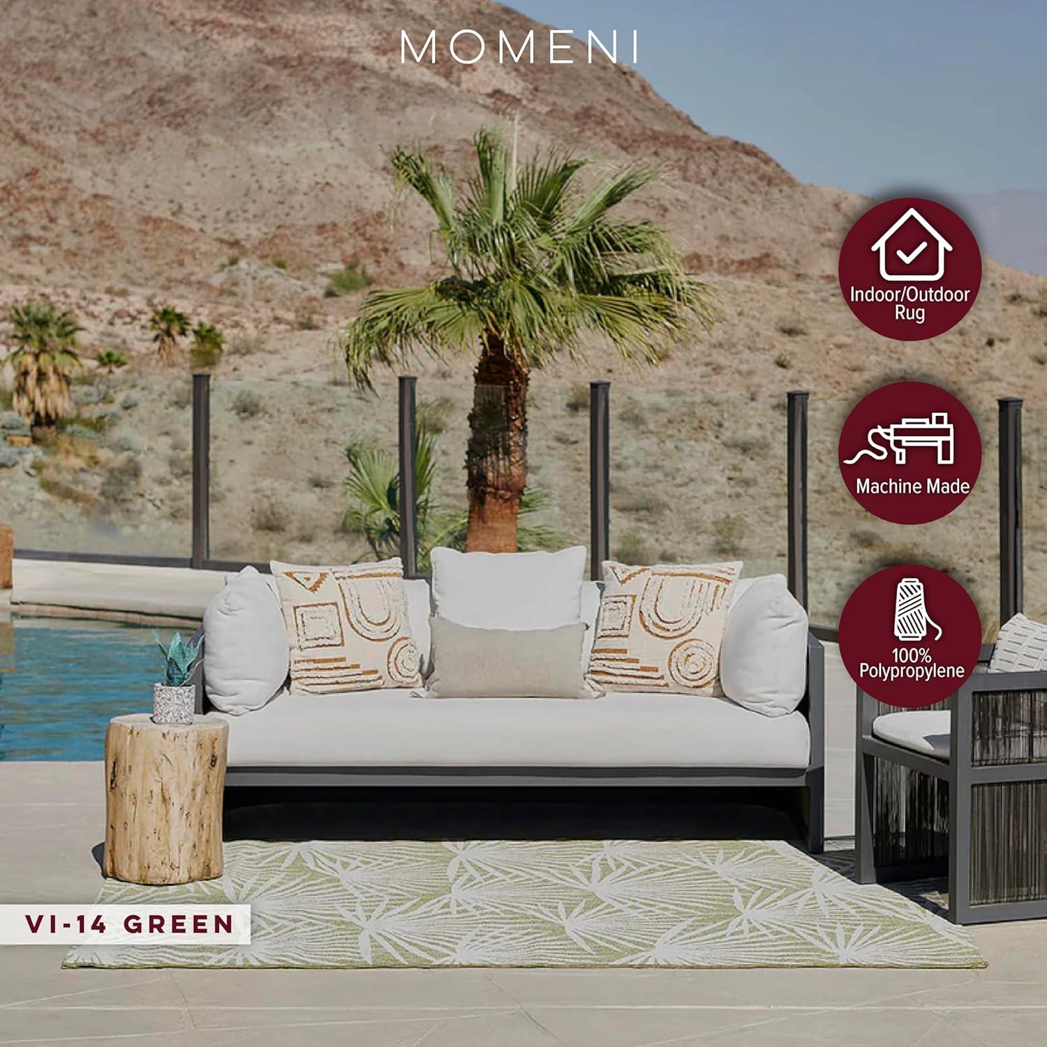 Novogratz Villa Floral Green/White Indoor / Outdoor Area Rug