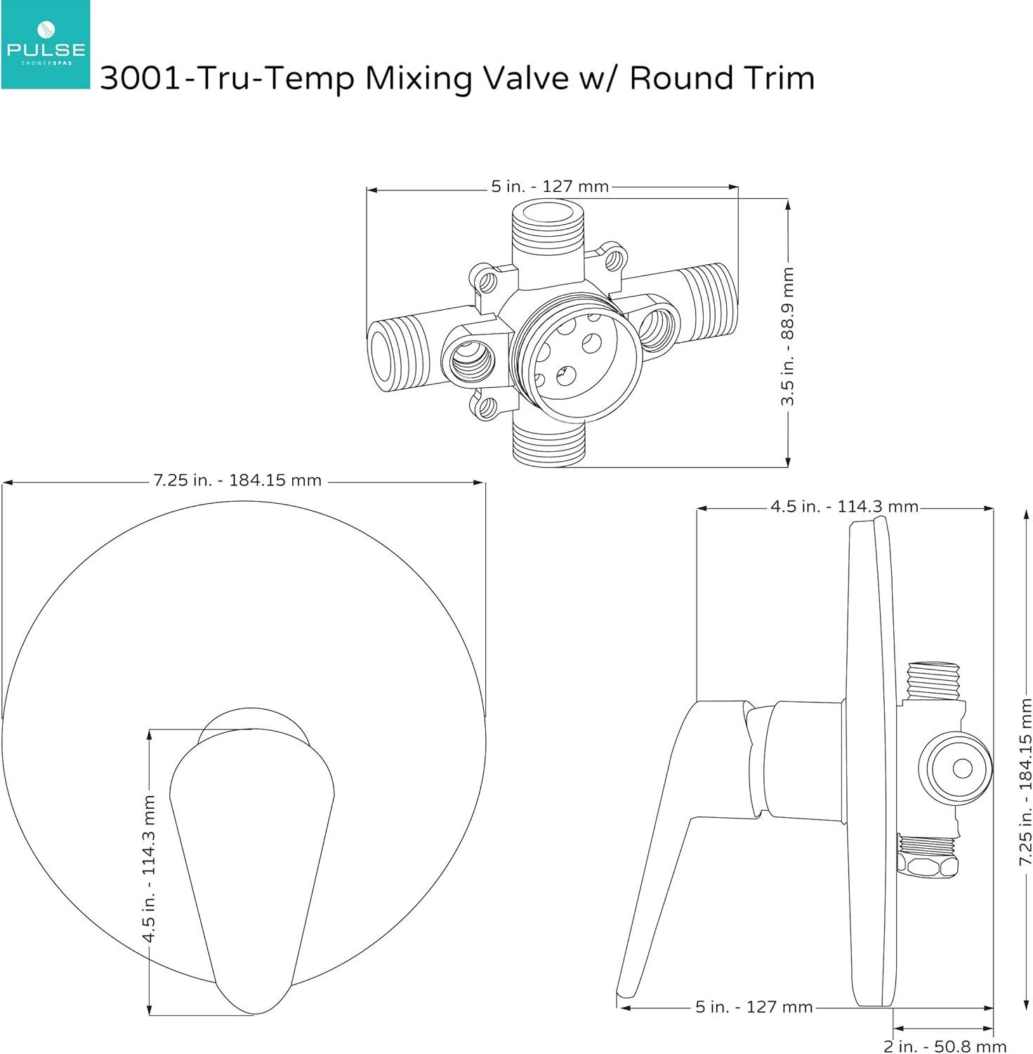 Brushed Gold Pressure Balance Shower Valve with Lever Handle