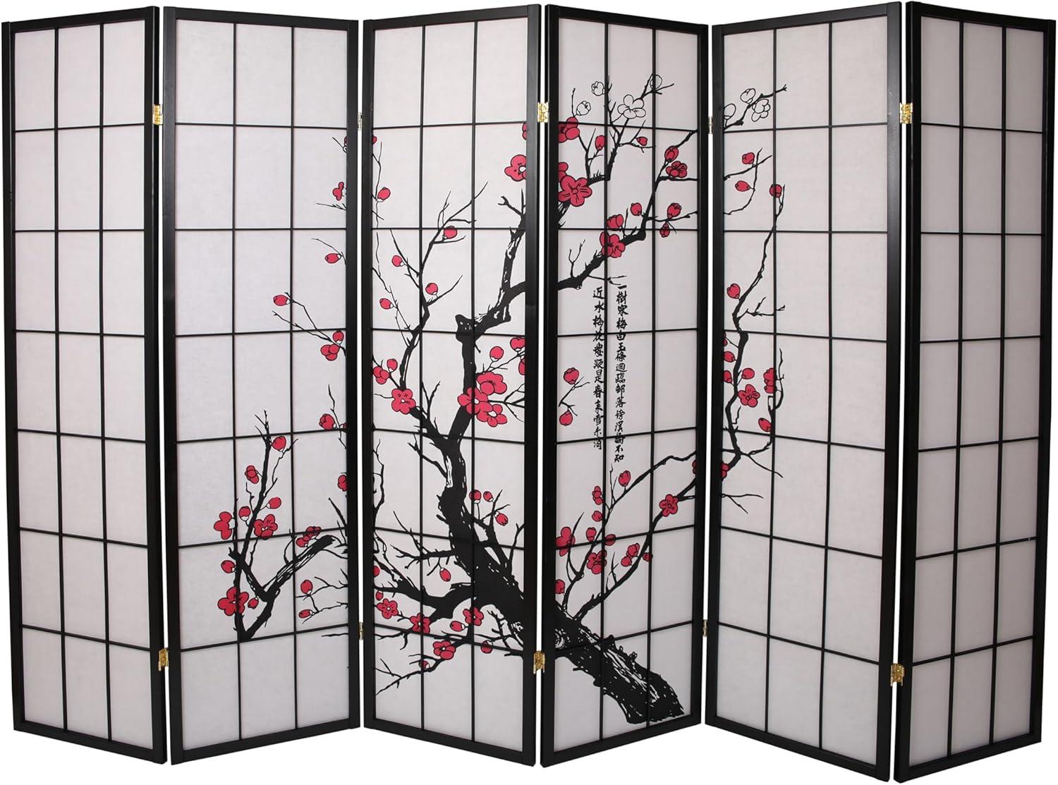 Legacy Decor Room Divider Privacy Screen Panel Blossom Shoji Design