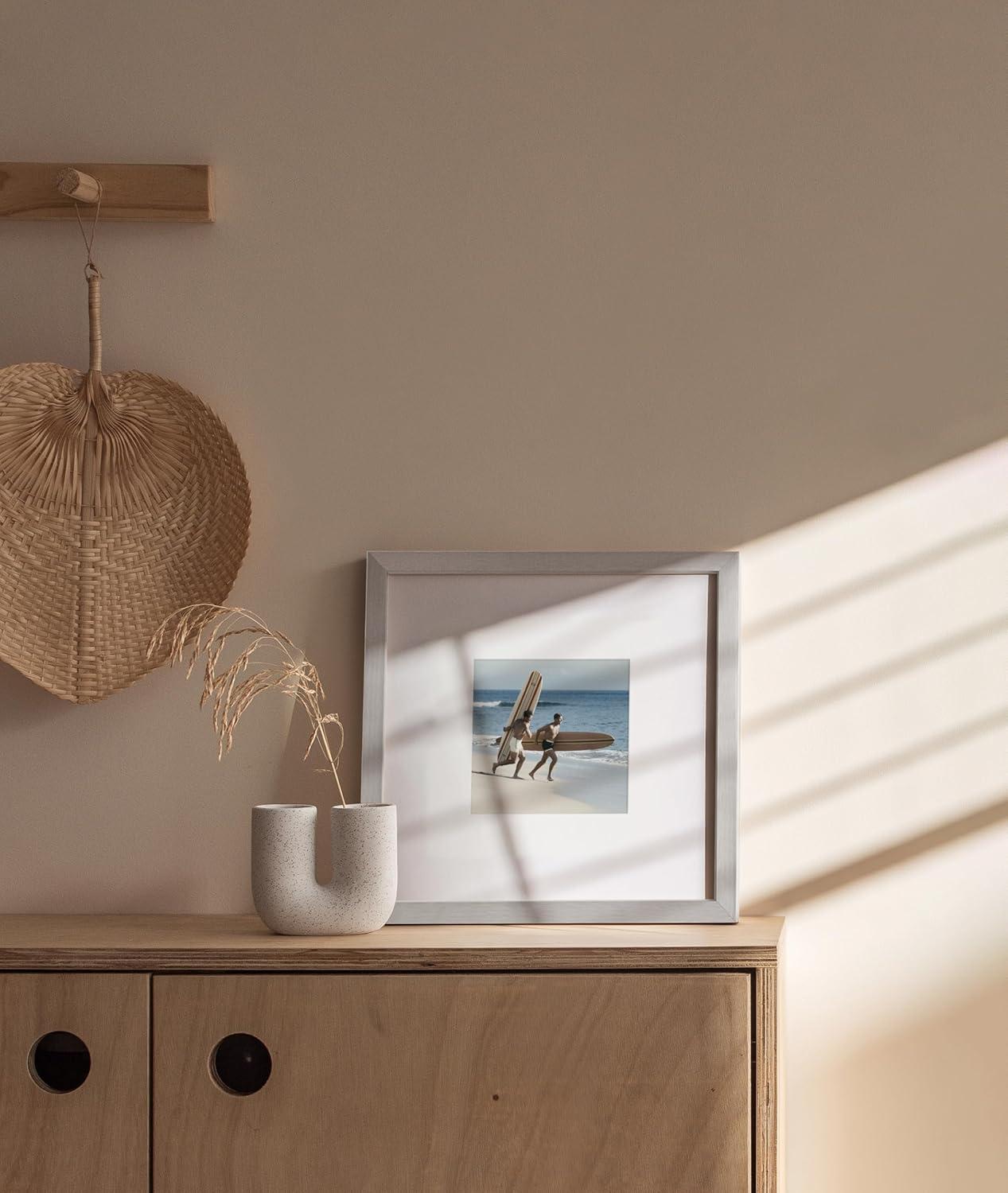 Haus and Hues Matted Square Metal Picture Frames (Set of 1)