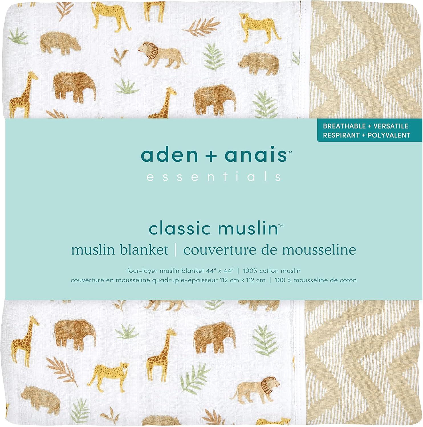 aden + anais essentials Muslin Baby Blanket - Tanzania