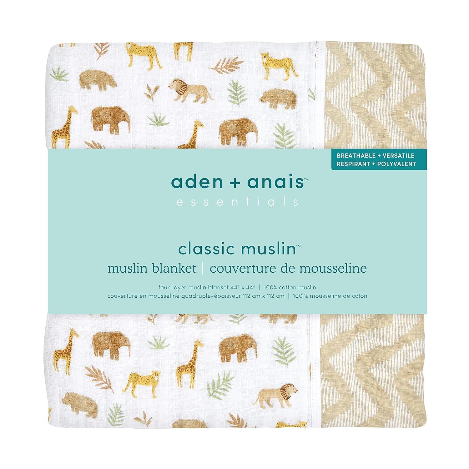 aden + anais essentials Muslin Baby Blanket - Tanzania