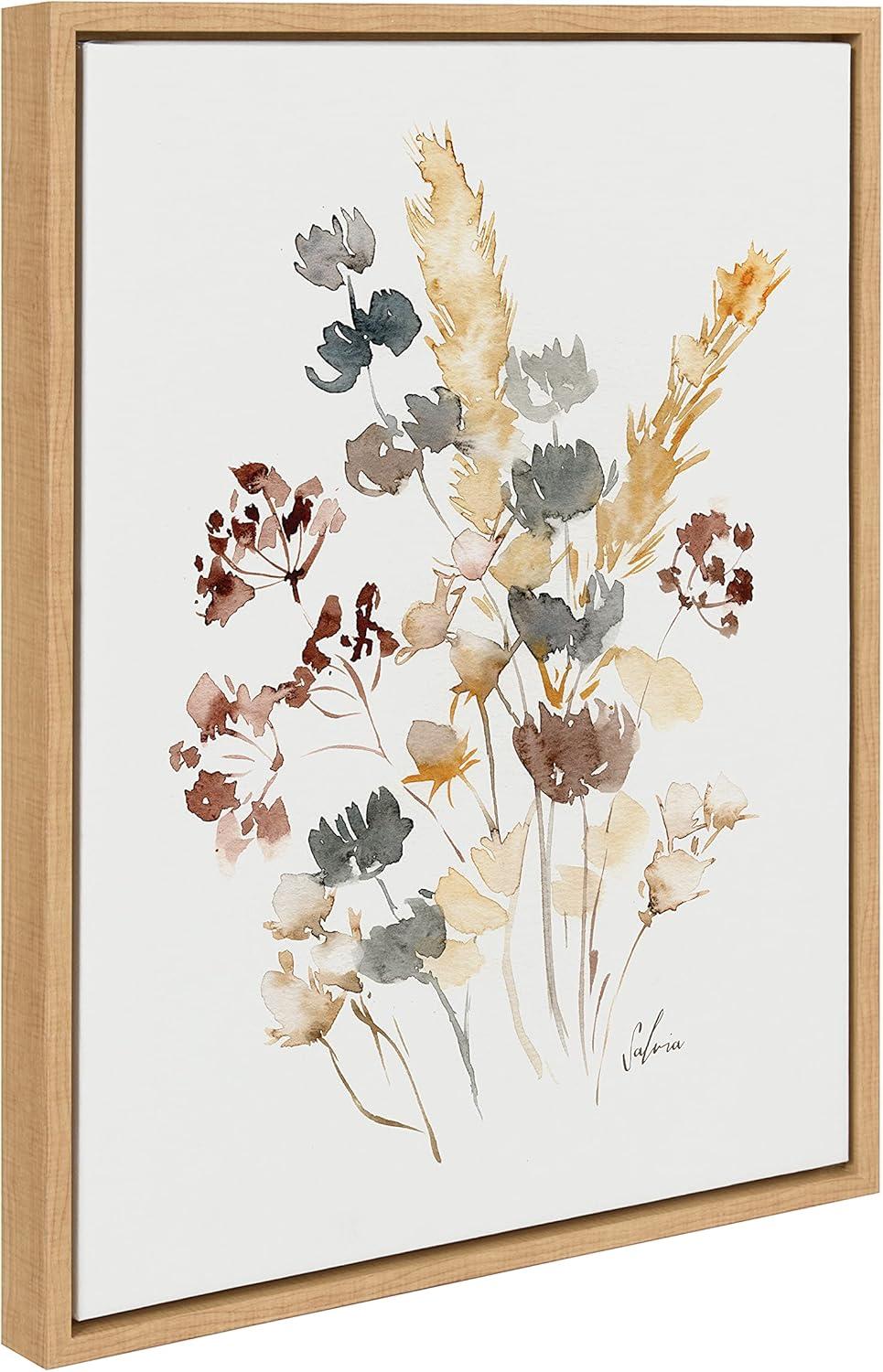 Sylvie Wild Salvia Framed Canvas by Sara Berrenson - Kate & Laurel All Things Decor