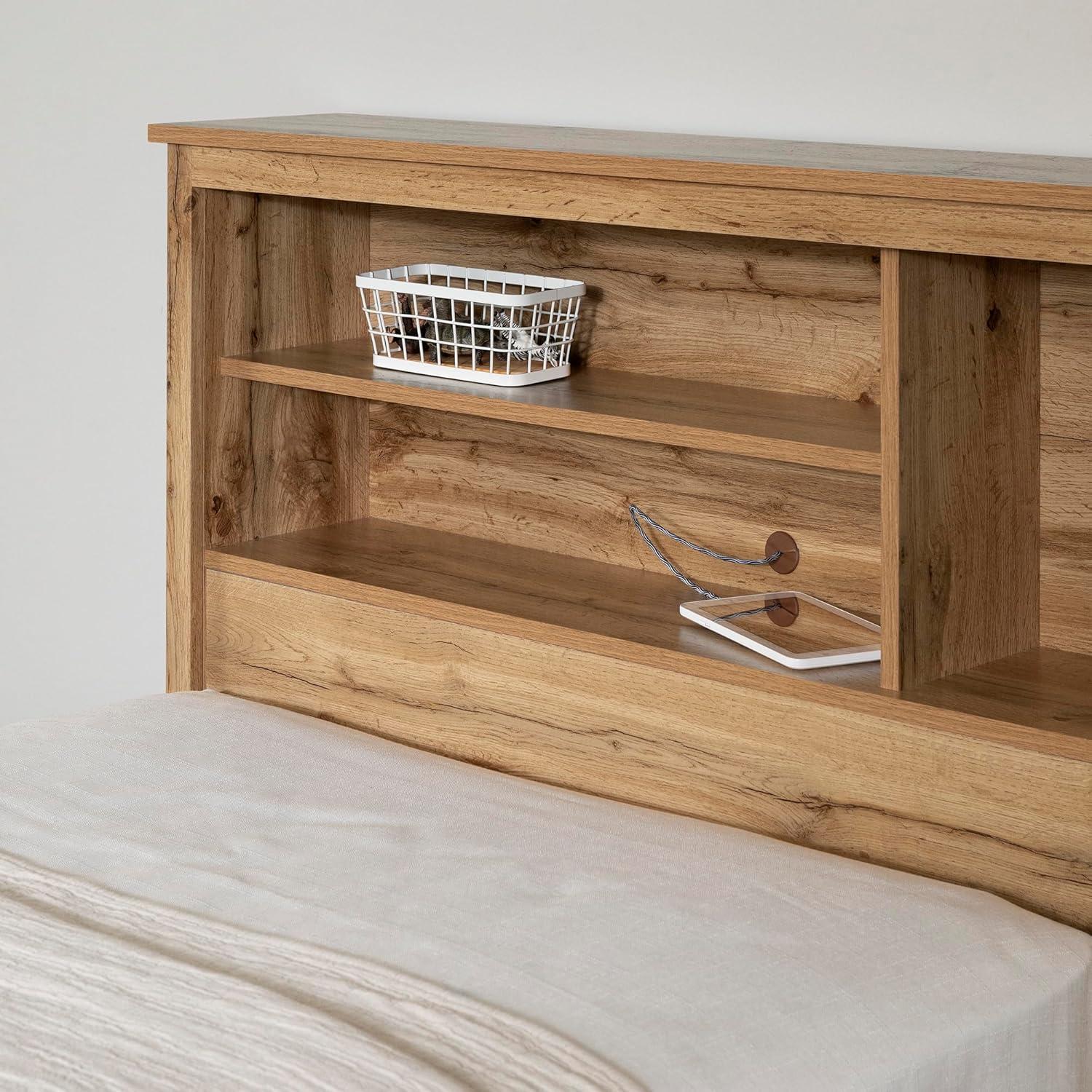 South Shore Tassio, Farmhouse Headboard, Twin Brown