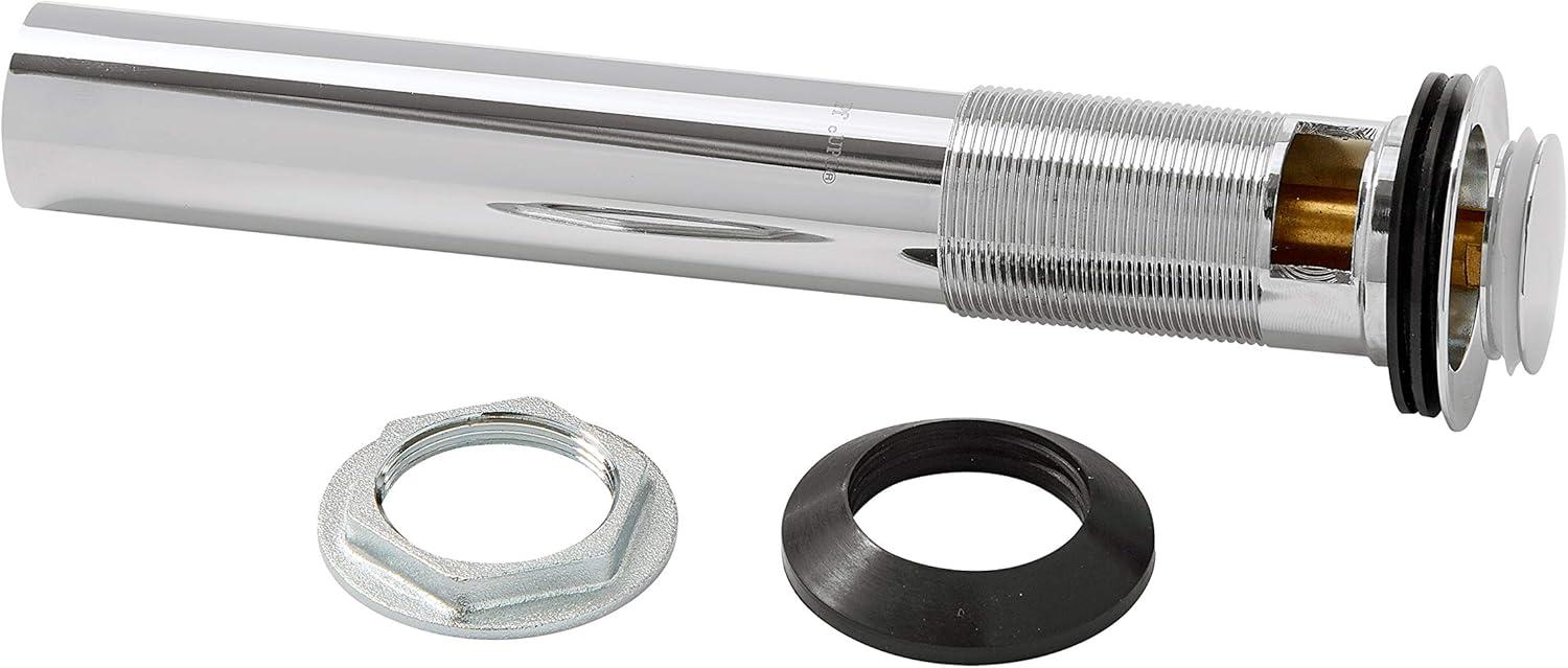 Polished Chrome Push & Seal Metal Pop-Up Drain Assembly