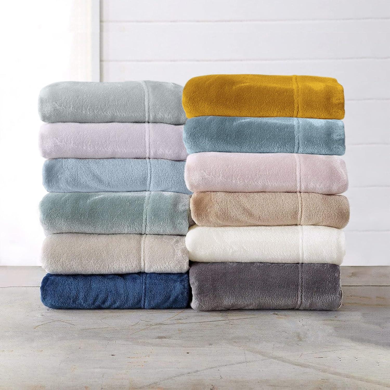 Solid Velvet Plush Fleece Sheet Set - Great Bay Home (King, Purple)