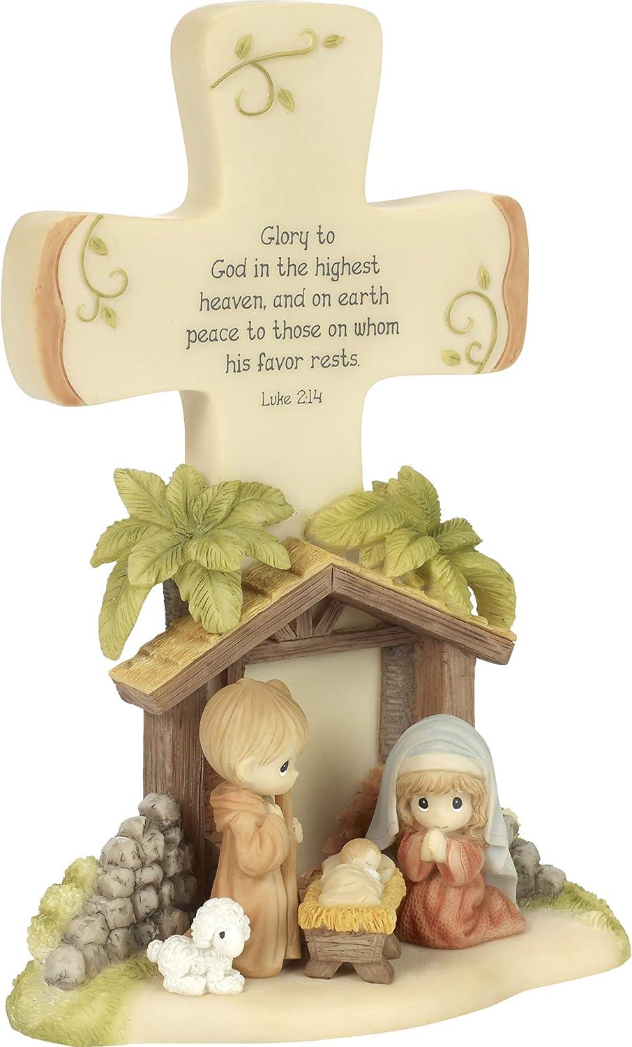 Precious Moments" O Come Let Us Adore Him Nativity Advent Calendar (Set of 26), Multicolor