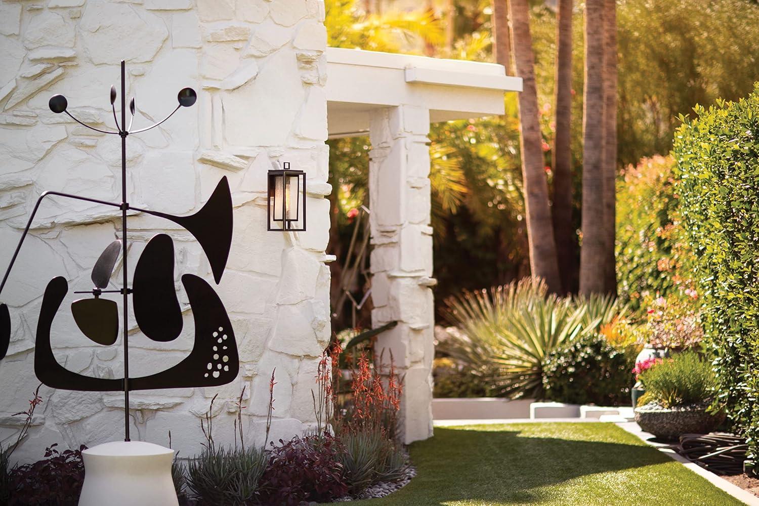 Republic Seeded Glass Outdoor Wall Mount Lantern