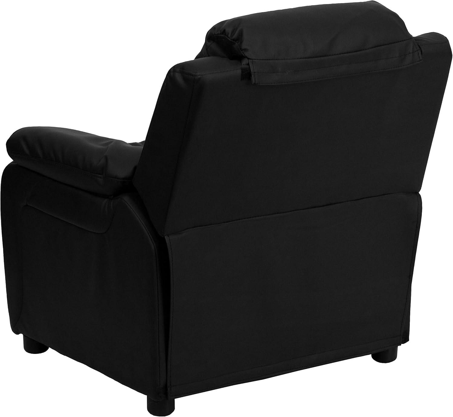 Flash Furniture Deluxe Padded Contemporary Kids Recliner with Storage Arms