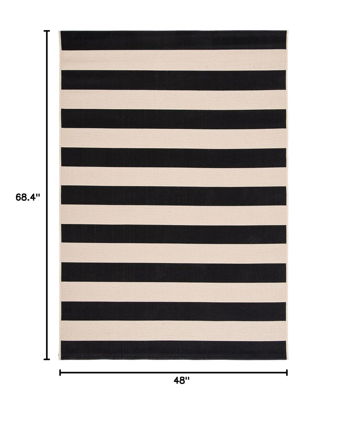 Courtyard CY6812 Power Loomed Indoor/Outdoor Area Rug - Beige/Blue - 4'x5'7" - Safavieh.