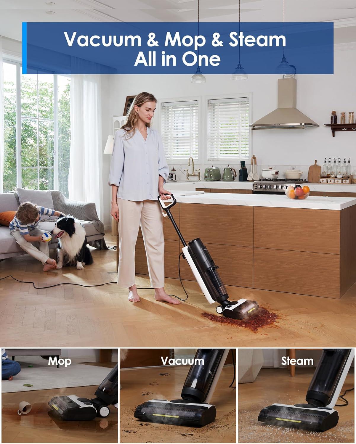 Tineco FloorWasher 5 Series Cordless Smart Wet/Dry Vacuum Cleaner and Hard Floor Washer