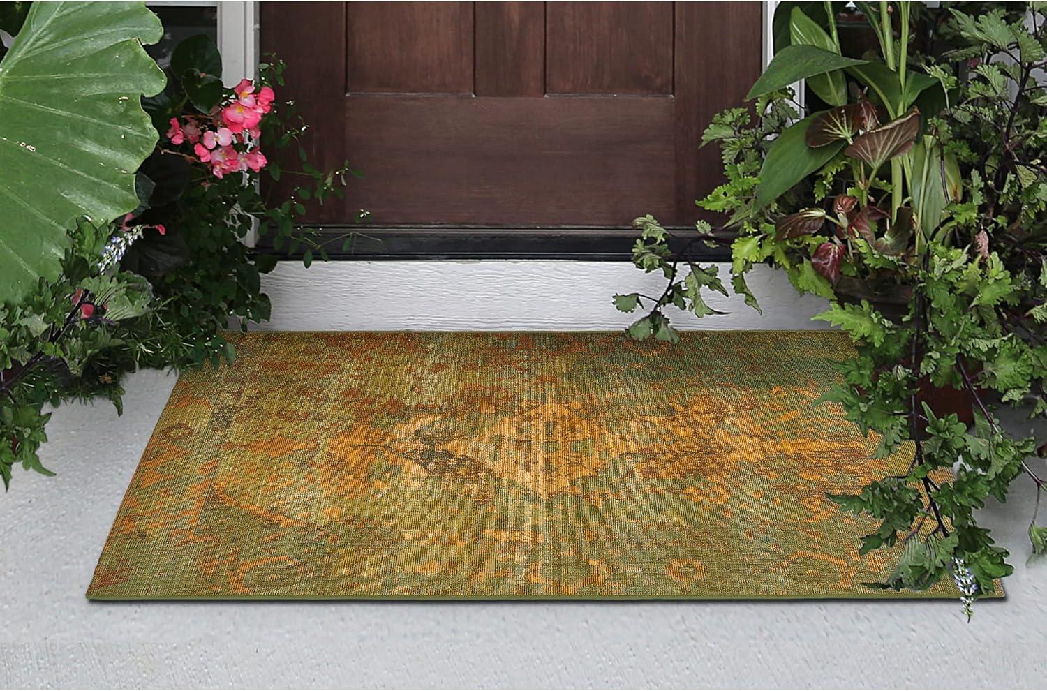 Liora Manne Marina Kermin Indoor/Outdoor Rug Green 2'7" x 4'3"