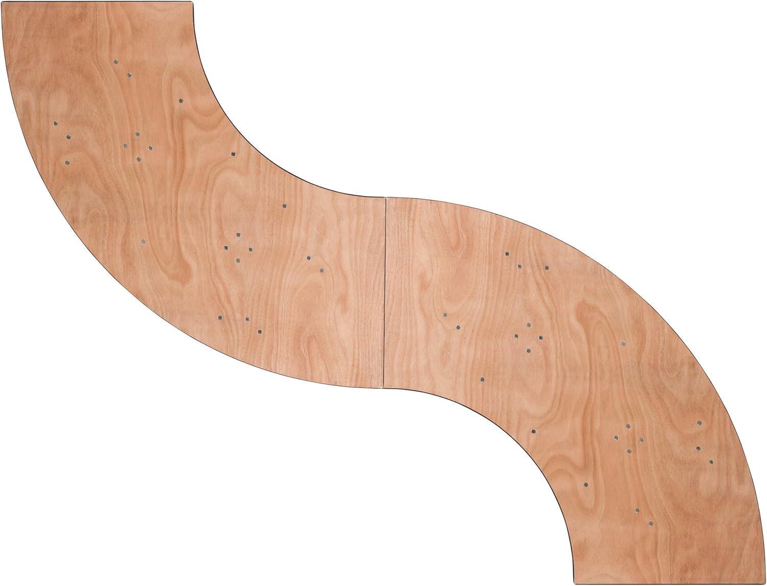 Flash Furniture Wofford 5.5 ft. x 2 ft. Serpentine Wood Folding Banquet and Hospitality Table