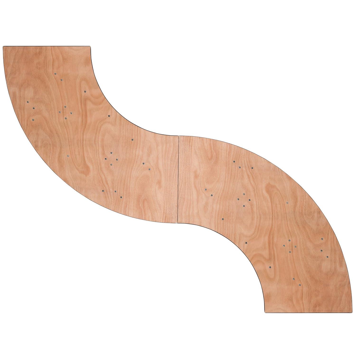 Flash Furniture Wofford 5.5 ft. x 2 ft. Serpentine Wood Folding Banquet and Hospitality Table