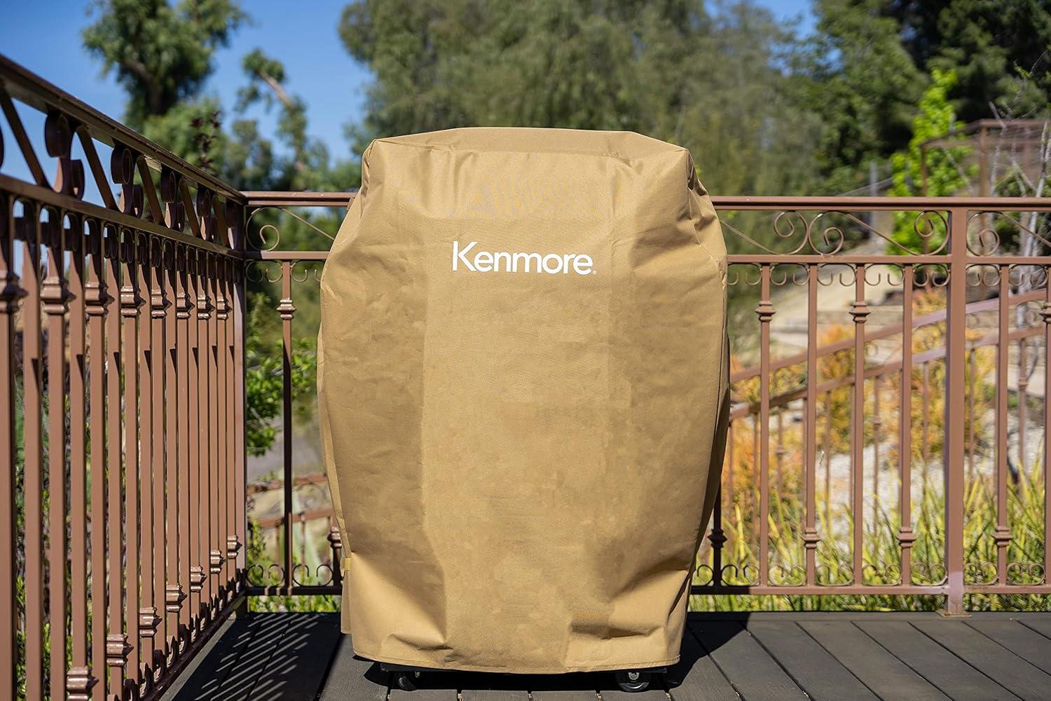 Kenmore Kenmore Grill Cover - 33-Inch Wide Cover Fits 2- and 3-Burner Gas Grills with Foldable Side Shelves