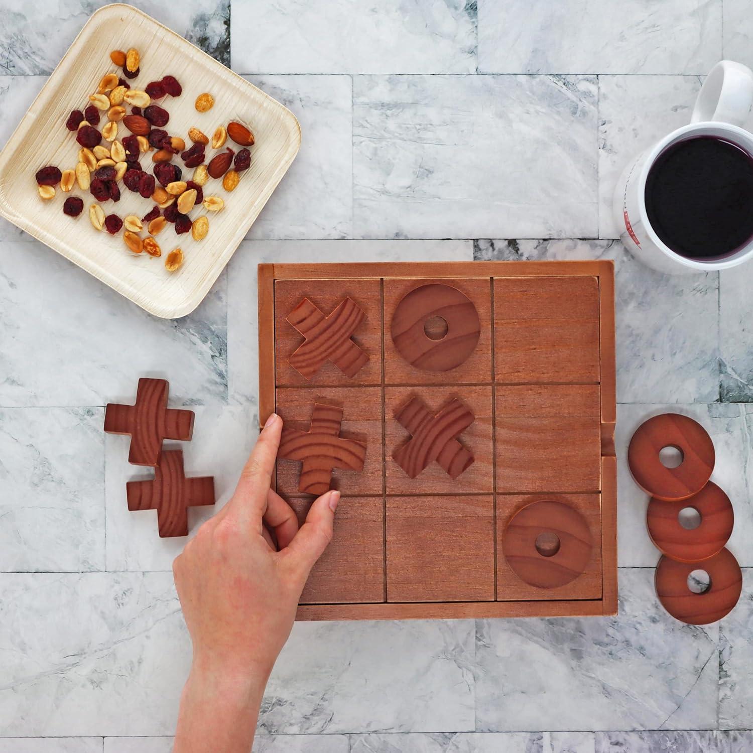 Creekview Home Emporium Giant Tic Tac Toe Game Board - 8.6 x 8.6in Wood Box