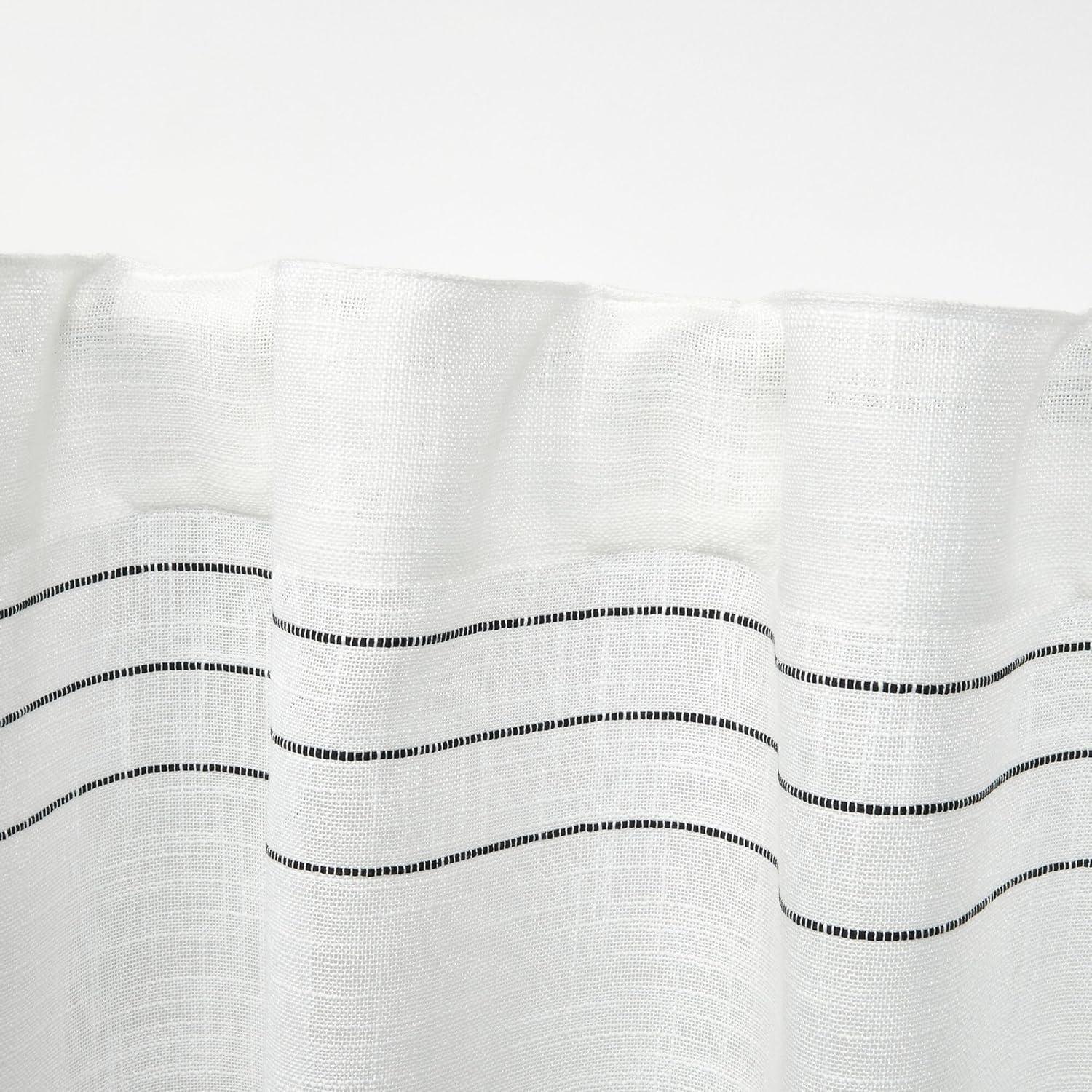 84"x54" Demi Light Filtering Curtain Panel with Tassels Black - Exclusive Home