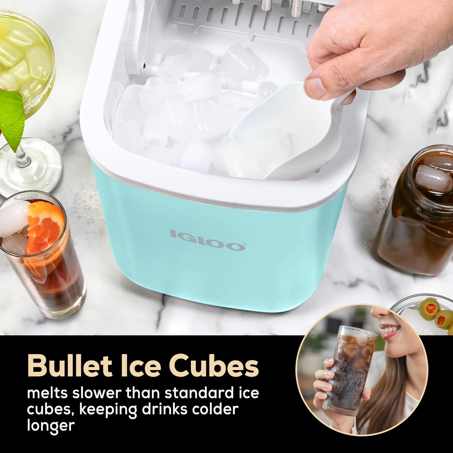 Igloo Igloo 26-Pound Automatic Self-Cleaning Portable Countertop Ice Maker Machine With Handle