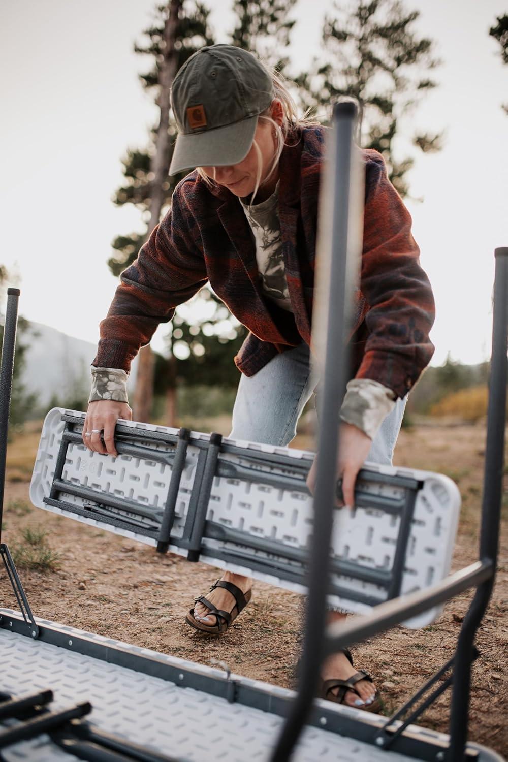 Stansport Heavy-Duty Camp Table with Benches