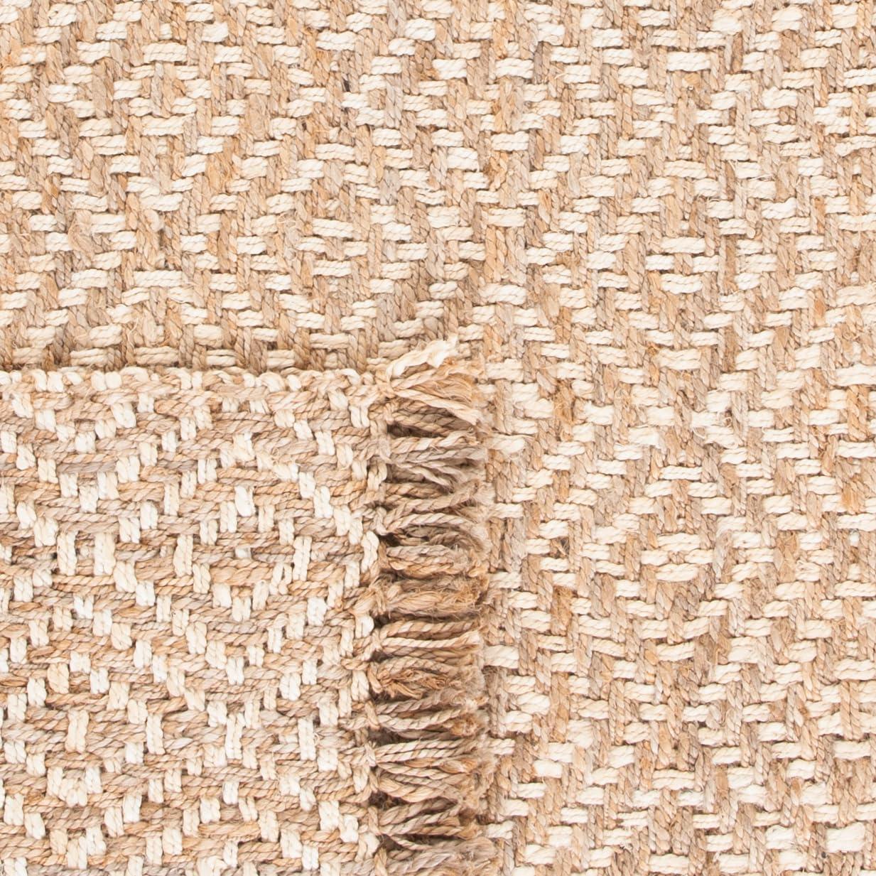 Derosier Natural Fiber Hand Woven Jute Geometric Rug