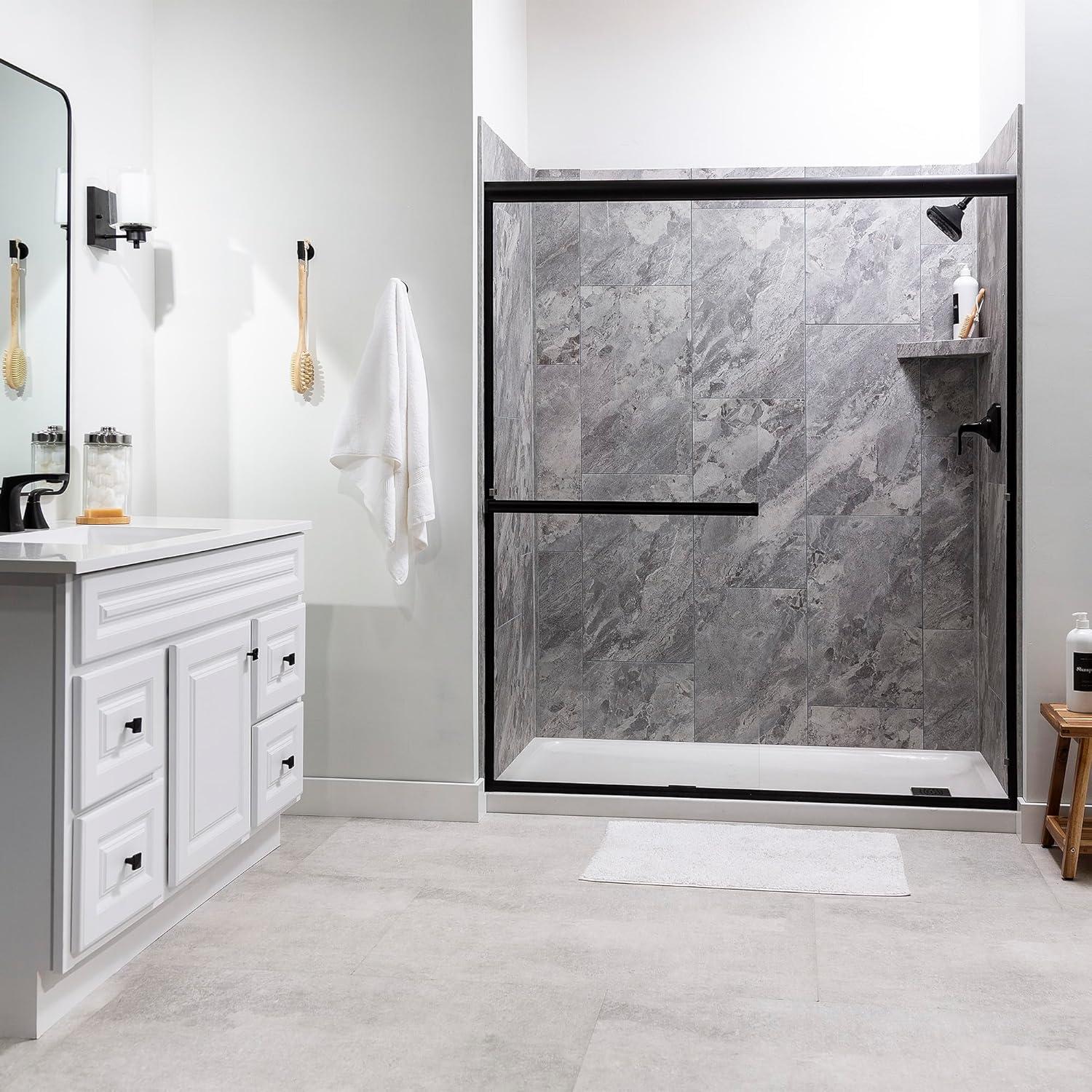 Palisade 25.6 in. x 14.8 in. Interlocking Vinyl Waterproof Wall Tiles