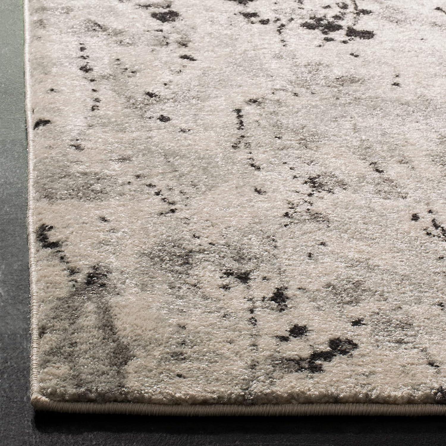 Evoke EVK284 Power Loomed Indoor Area Rug - Ivory/Grey - 4'x6' - Safavieh