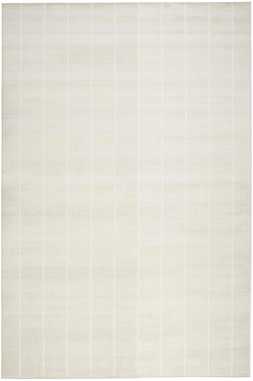 Nourison Serenity Home Contemporary Indoor Area Rug Ivory 5'3" x 7'3"